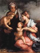 Madonna and Child wiht SS.Elizabeth and the Young john Andrea del Sarto